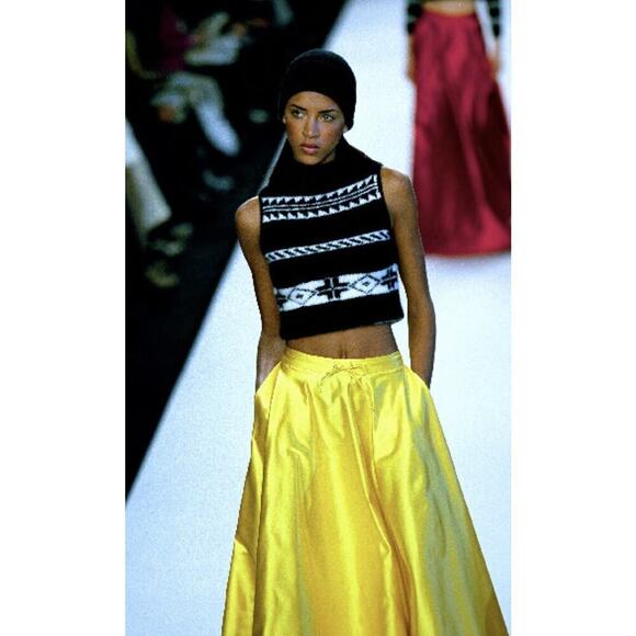 Ralph Lauren Collection Cashmere Turtleneck Sweater Aztec Native Top Runway 1999 - Picture 1 of 8